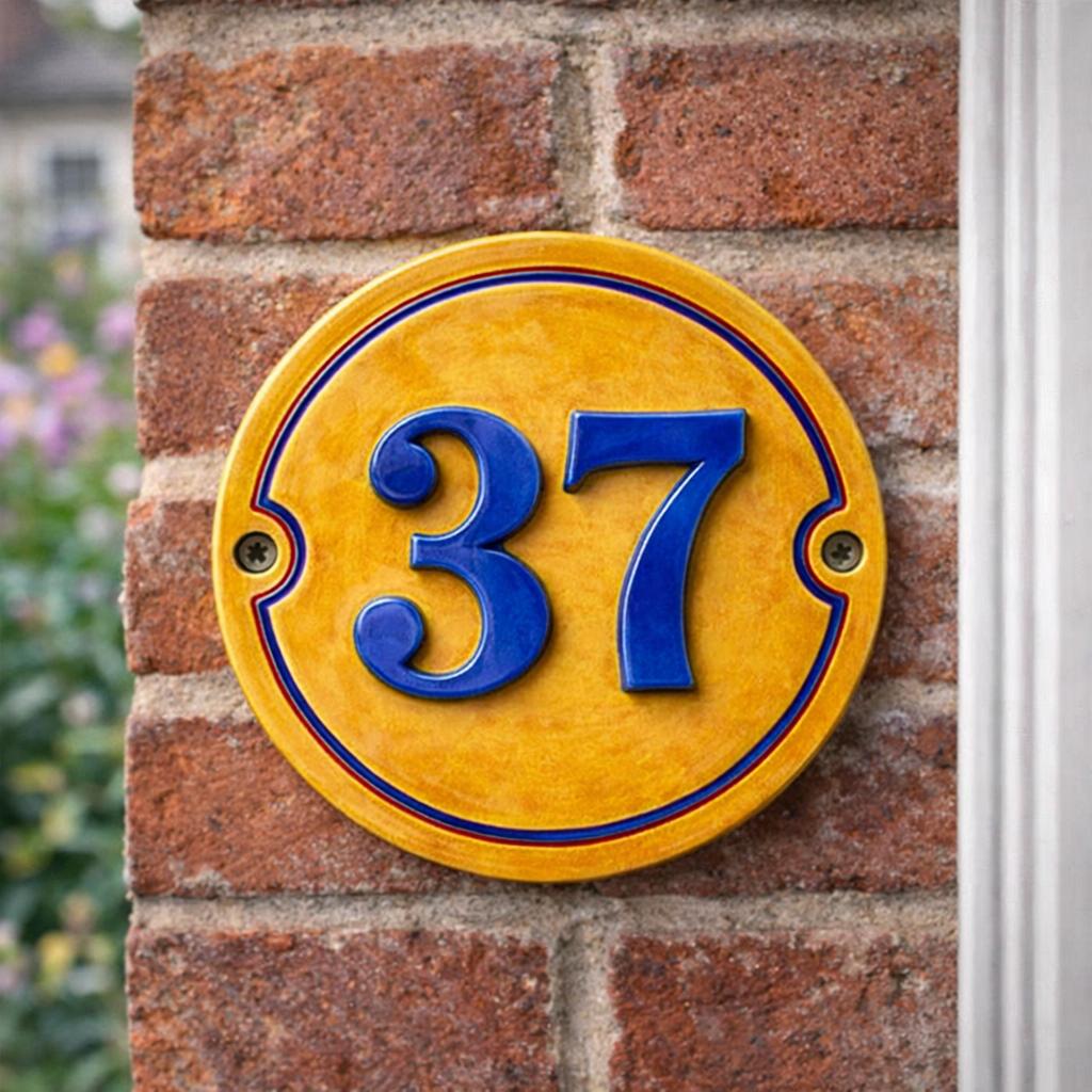 House Number Sign Pottery Template, Ceramic Slab Building, Digital Download