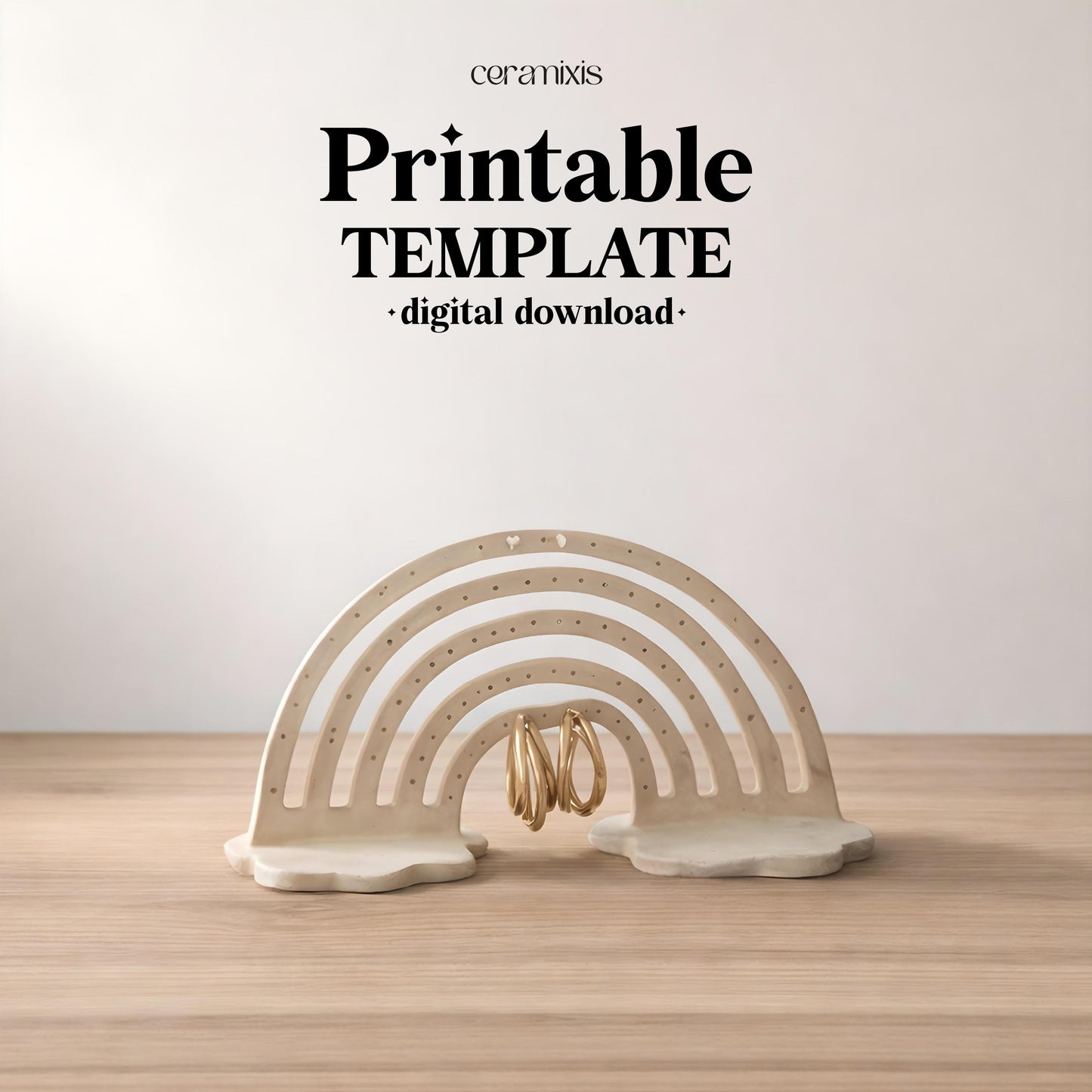 Jewelry Display Slab Building Template | Pottery Template | Ceramic Tools | Handbuilding | Digital Download
