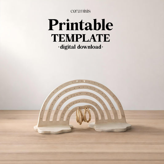 Jewelry Display Slab Building Template | Pottery Template | Ceramic Tools | Handbuilding | Digital Download
