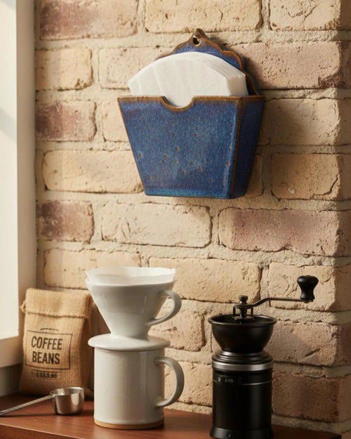 Coffee Filter Paper Holder Pottery Template, Ceramic Slab Building, Digital Download