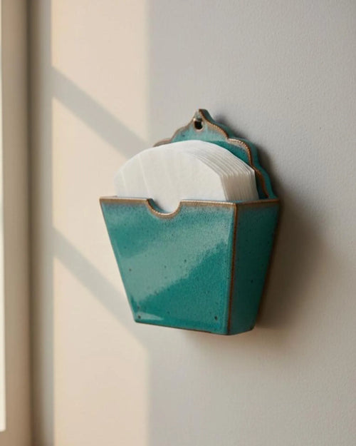 Coffee Filter Paper Holder Pottery Template, Ceramic Slab Building, Digital Download