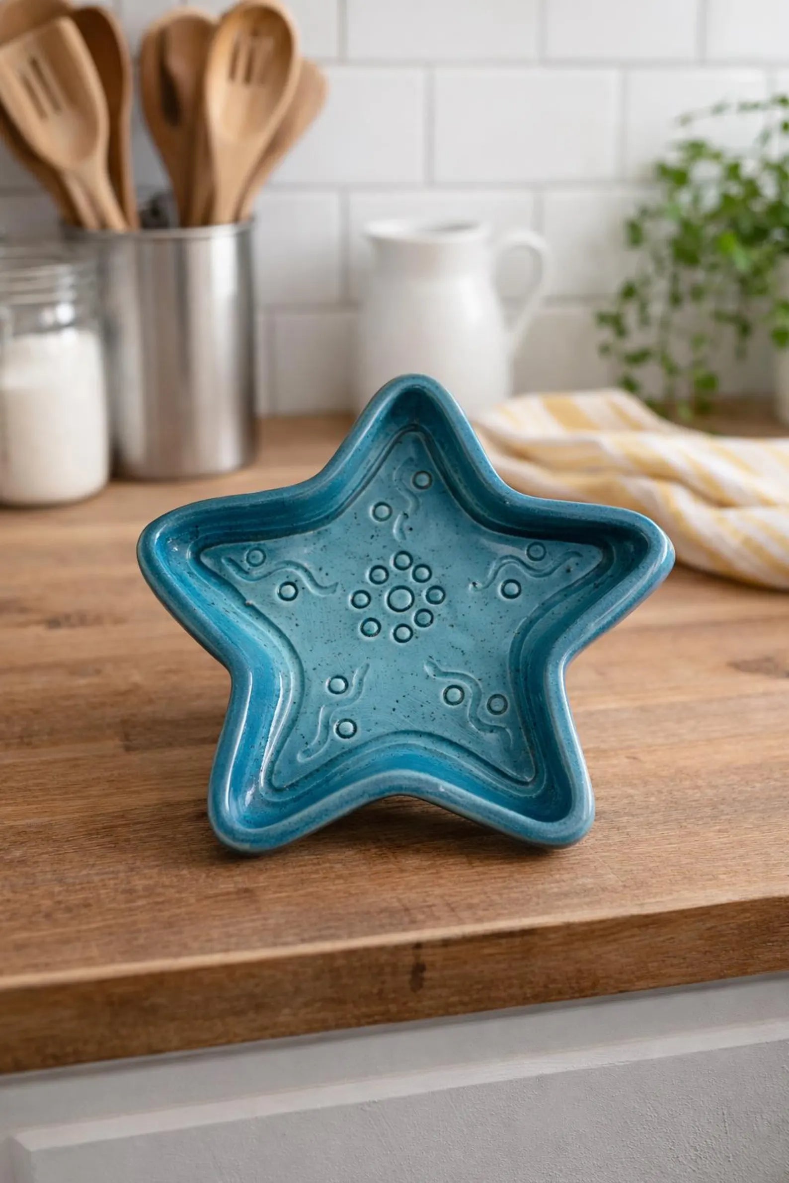 Christmas Star Plate Template, Ceramic Slab Building, Digital Download