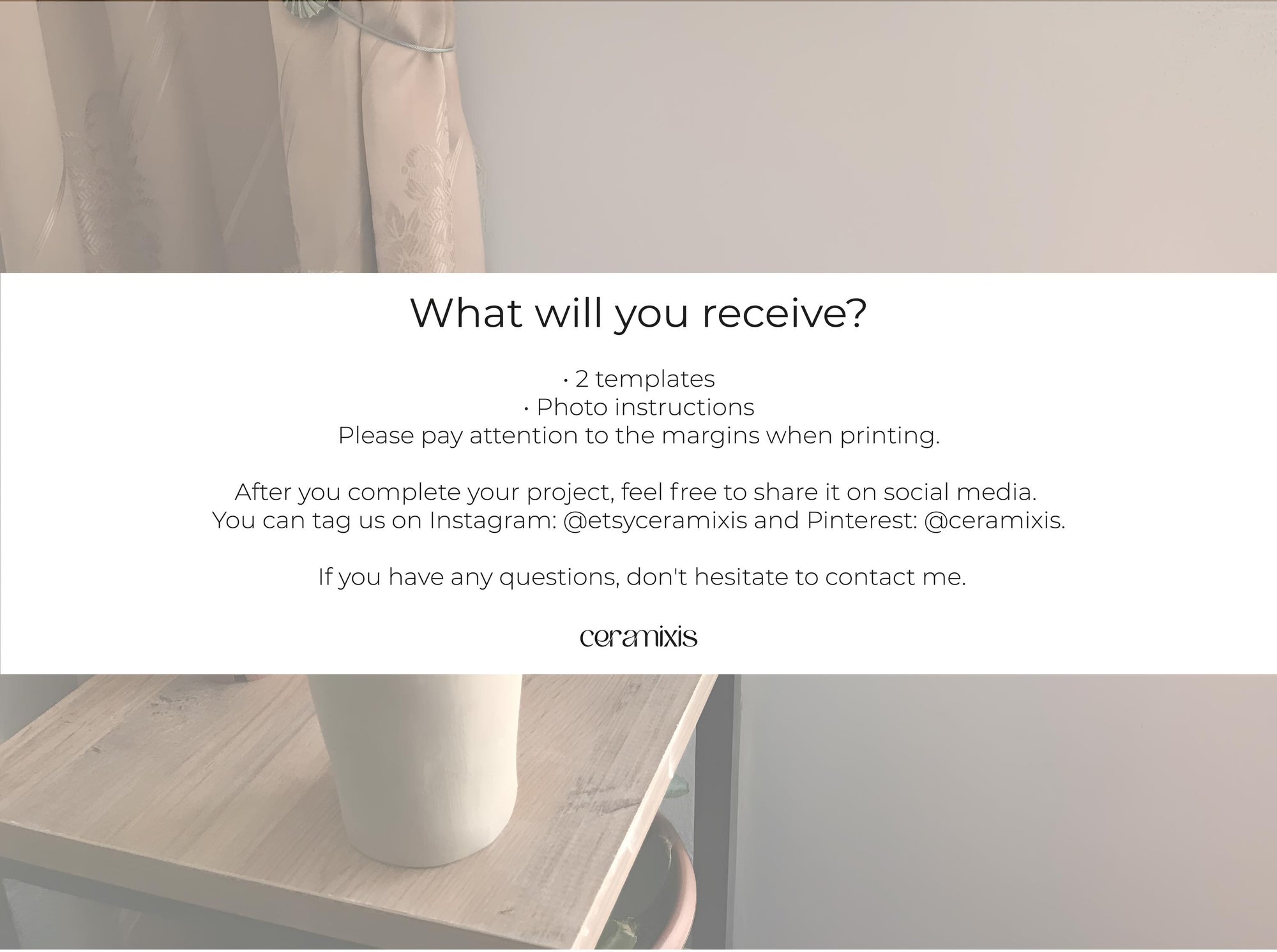 Travel Mug Pottery Template, Ceramic Slab Building, Digital Download