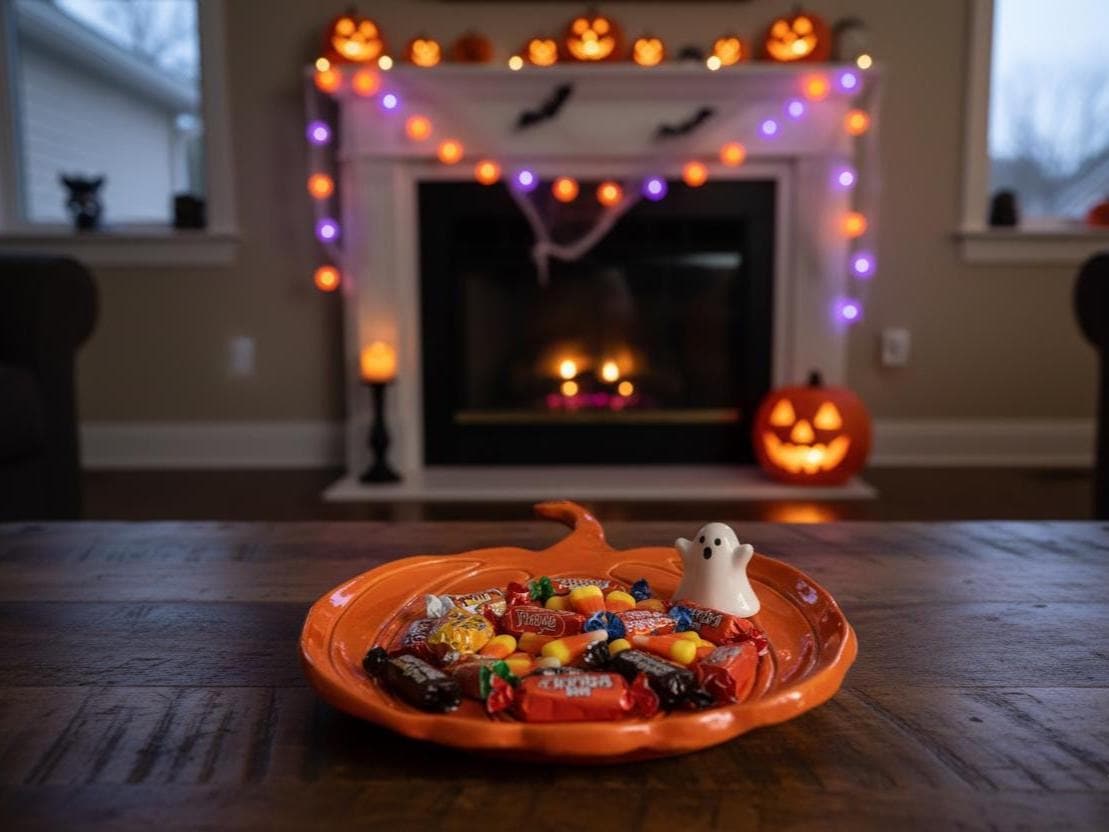 Pumpkin Plate Pottery Template, Halloween Decor, Ceramic Slab Building, Digital Download