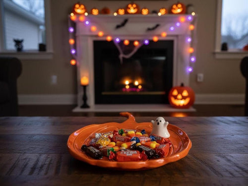 Pumpkin Plate Pottery Template, Halloween Decor, Ceramic Slab Building, Digital Download