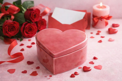 Lidded Heart Shape Box Pottery Template, Valentines Day Decor, Ceramic Slab Building, Digital Download