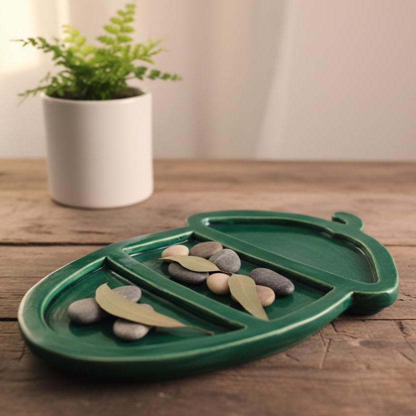 Acorn Plate Pottery Template, Ceramic Slab Building, Digital Download