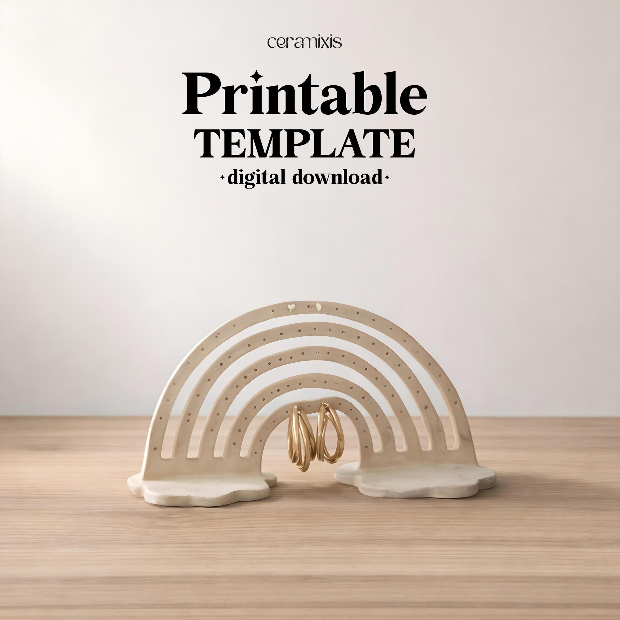 Jewelry Display Slab Building Template | Pottery Template | Ceramic Tools | Handbuilding | Digital Download