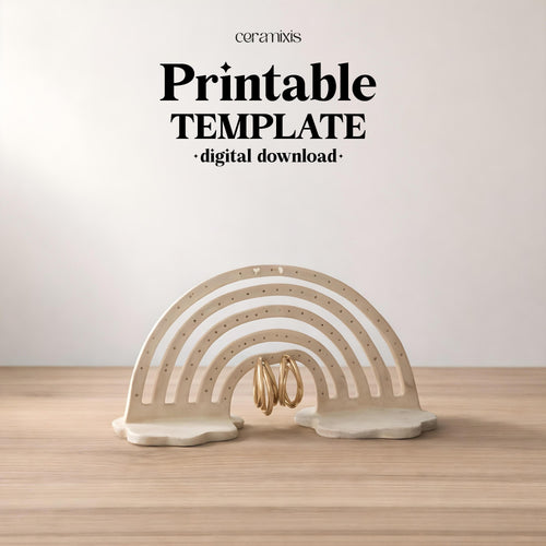 Jewelry Display Slab Building Template | Pottery Template | Ceramic Tools | Handbuilding | Digital Download
