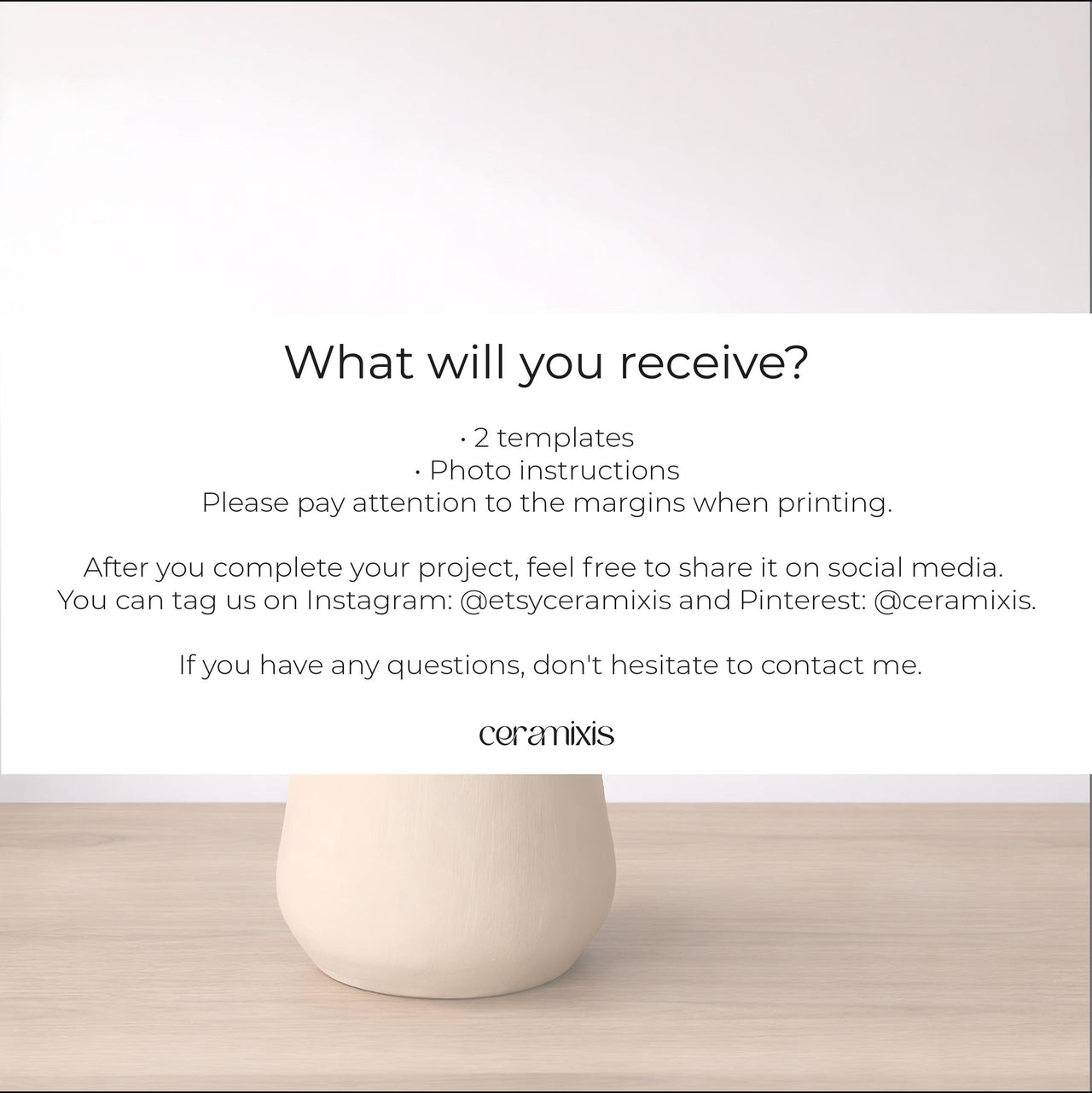 Ibrik Pottery Template, Turkish Coffee Pot, Ceramic Slab Building, Video Tutorial, Digital Download