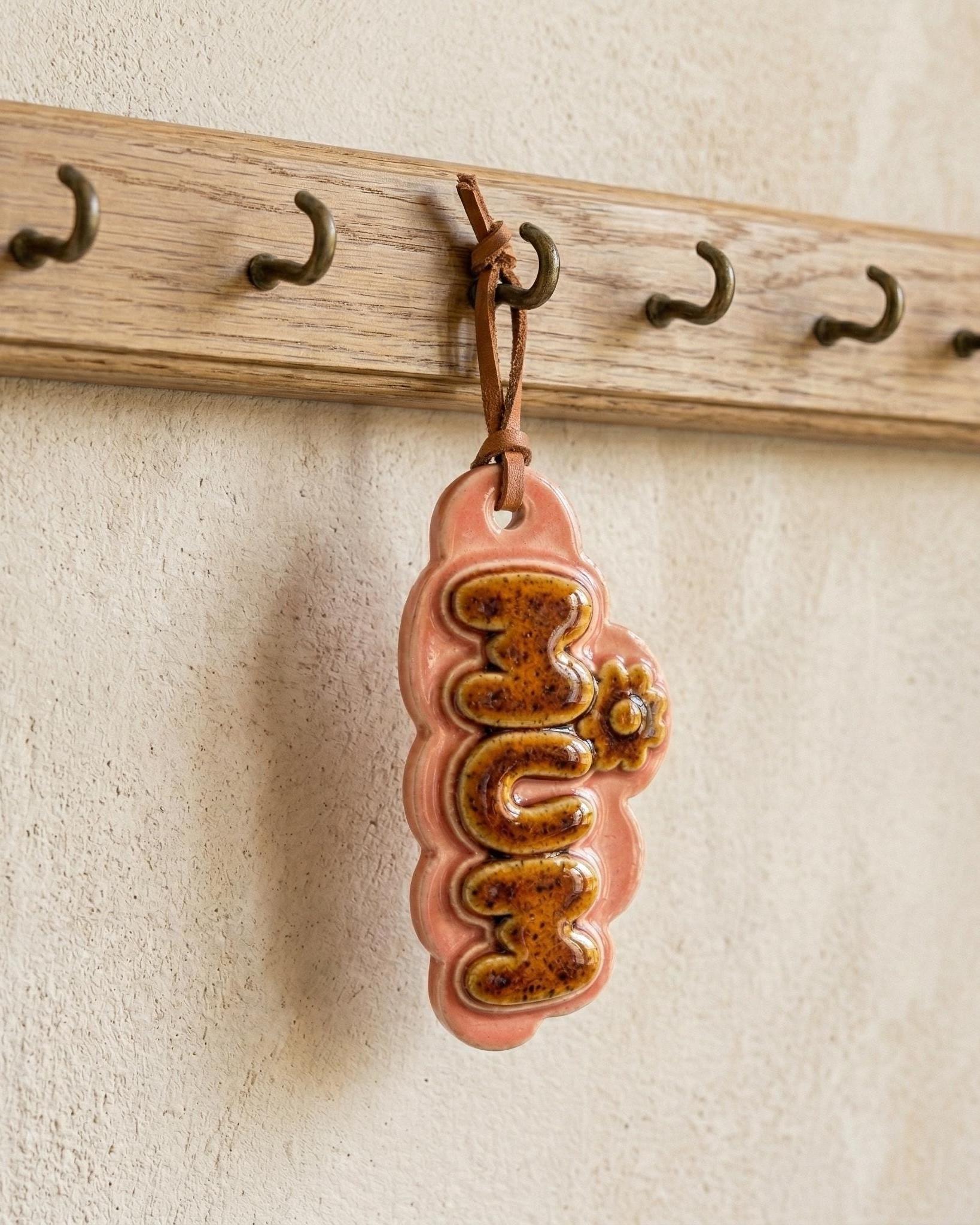 Mum Keychain Pottery Template, Ceramic Slab Building, Digital Download