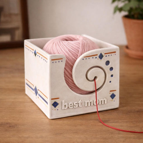 Yarn Bowl Pottery Template – Design 2, Ceramic Slab Building, Digital Download