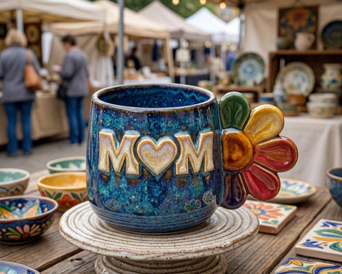 Mom Mug Pottery Template, Ceramic Slab Building, Video Tutorial, Digital Download