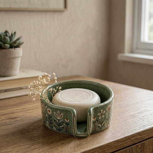 Self Draining Soap Dish Pottery Template, Ceramic Slab Building, Digital Download