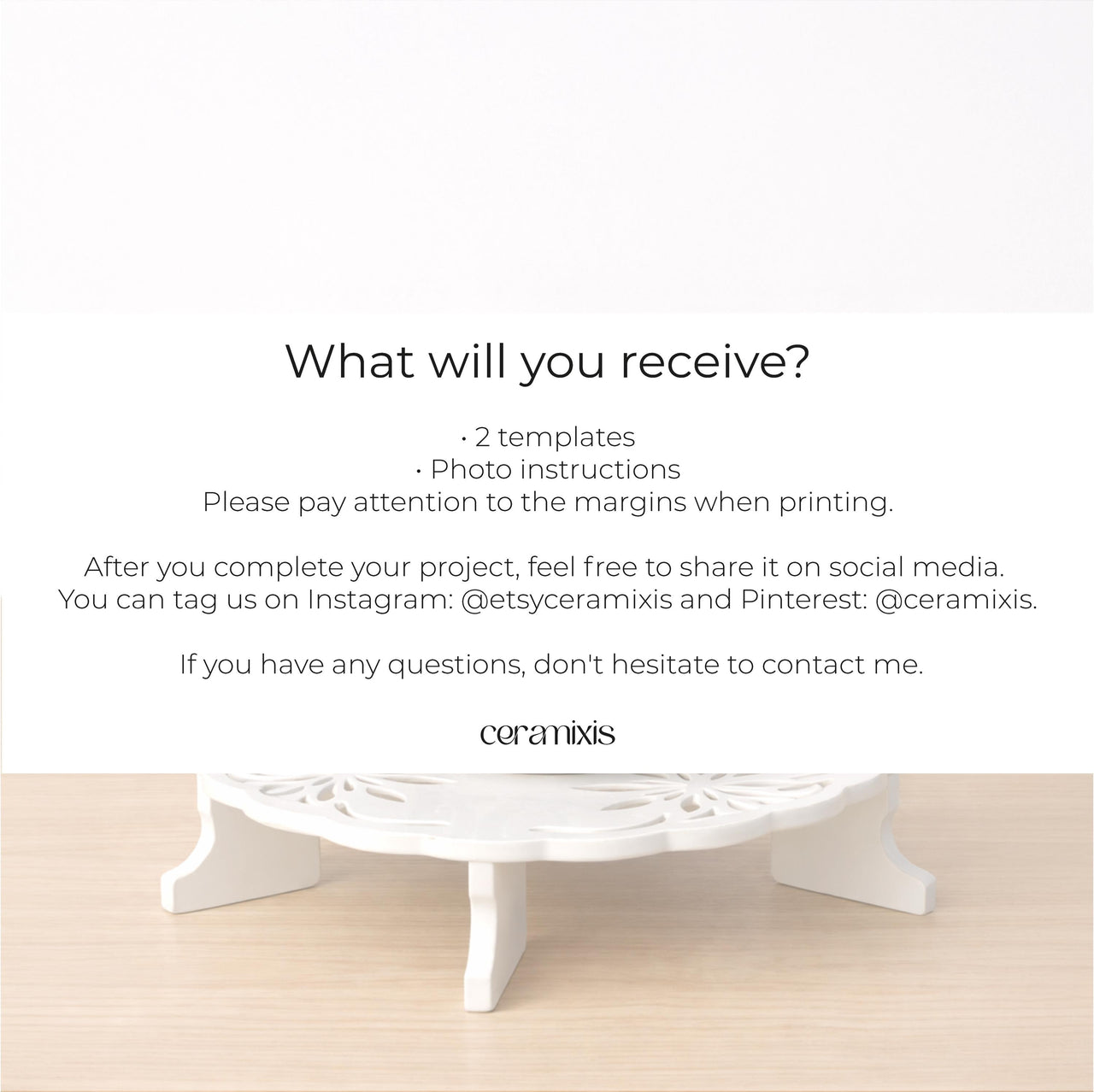 Teapot Stands Pottery Template, Ceramic Slab Building, Digital Download