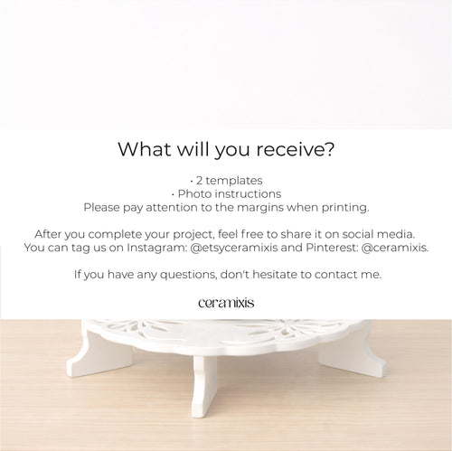 Teapot Stands Pottery Template, Ceramic Slab Building, Digital Download