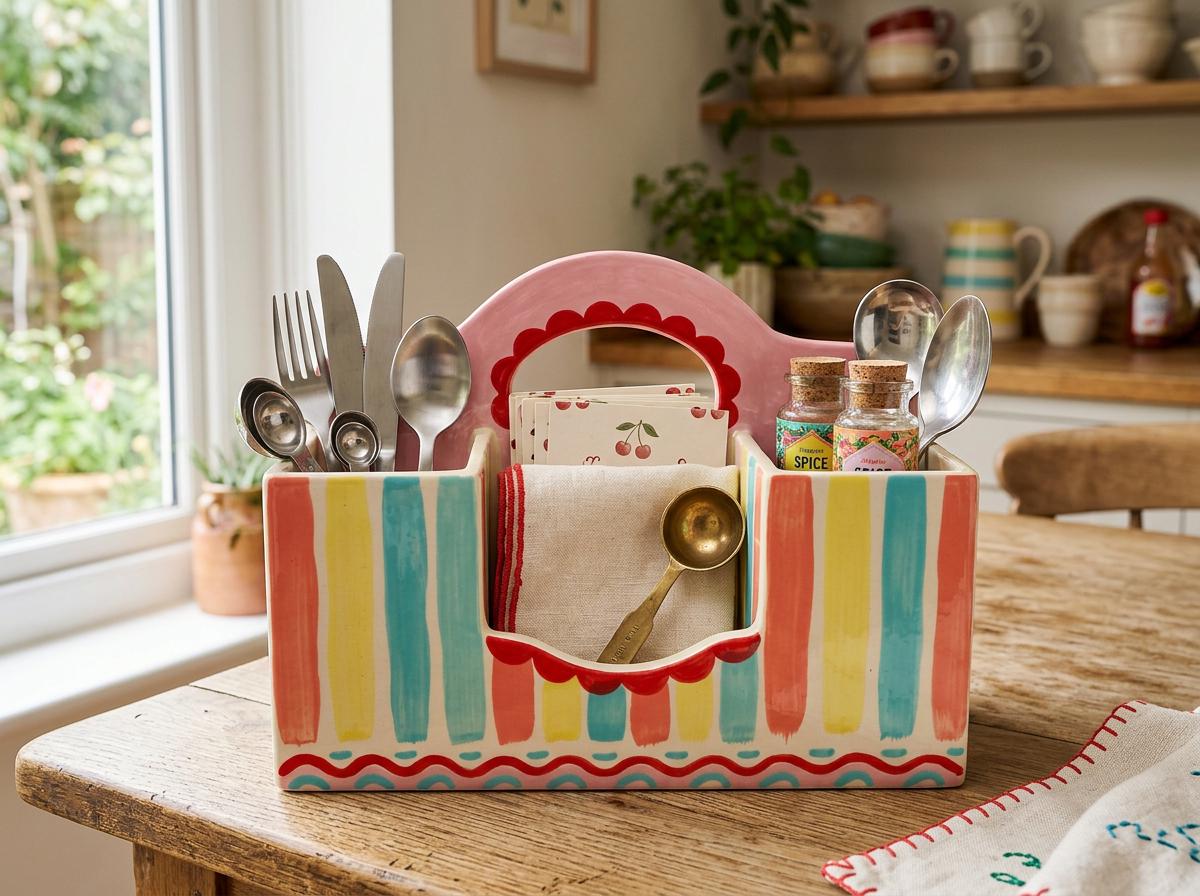 Kitchen Organizer with Handle Pottery Template, Ceramic Slab Building, Digital Download