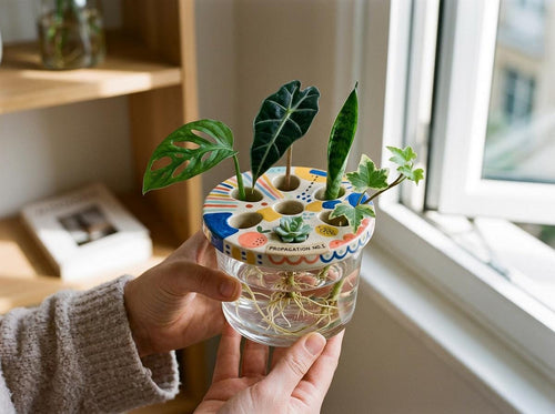 Plant Propagation Lid Bundle Pottery Template, Ceramic Flower Frog Jar Topper, Slab Building PDF