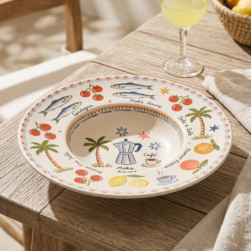 Pasta Plate Pottery Template, Ceramic Slab Building, Digital Download, PDF