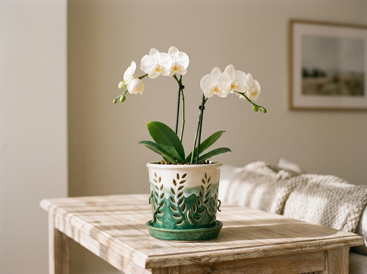 Orchid Pot Pottery Template, Orchid Planter Ceramic Slab Building, Digital Download