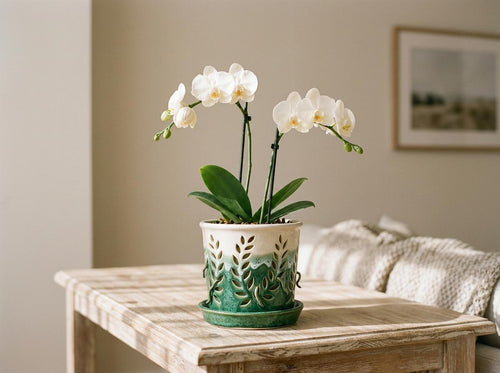Orchid Pot Pottery Template, Orchid Planter Ceramic Slab Building, Digital Download