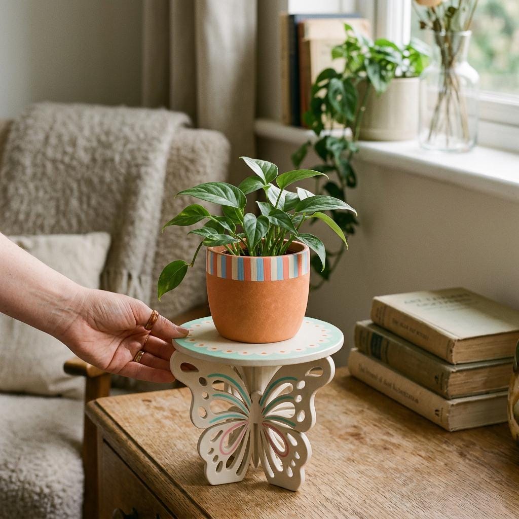 Plant Pot Stand Pottery Template – Design 2, Ceramic Slab Building, Digital Download