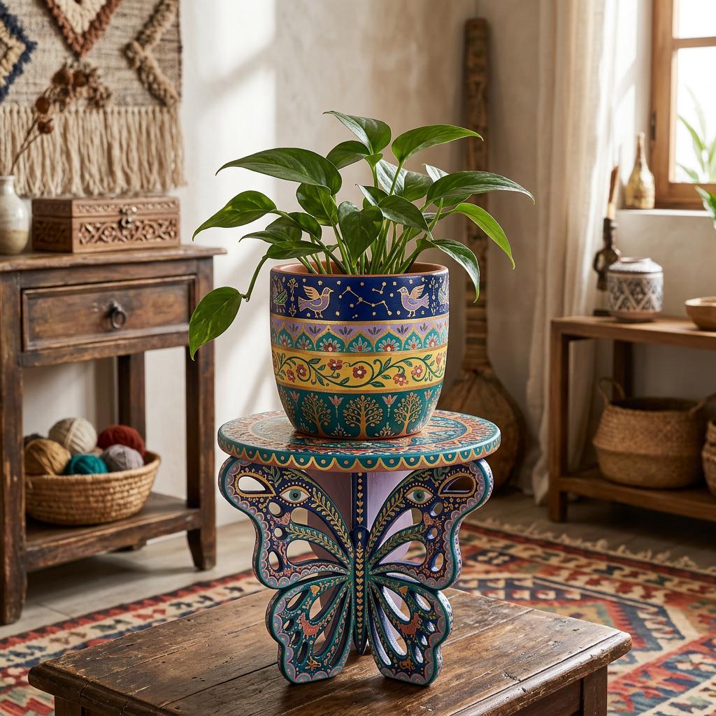 Plant Pot Stand Pottery Template – Design 2, Ceramic Slab Building, Digital Download