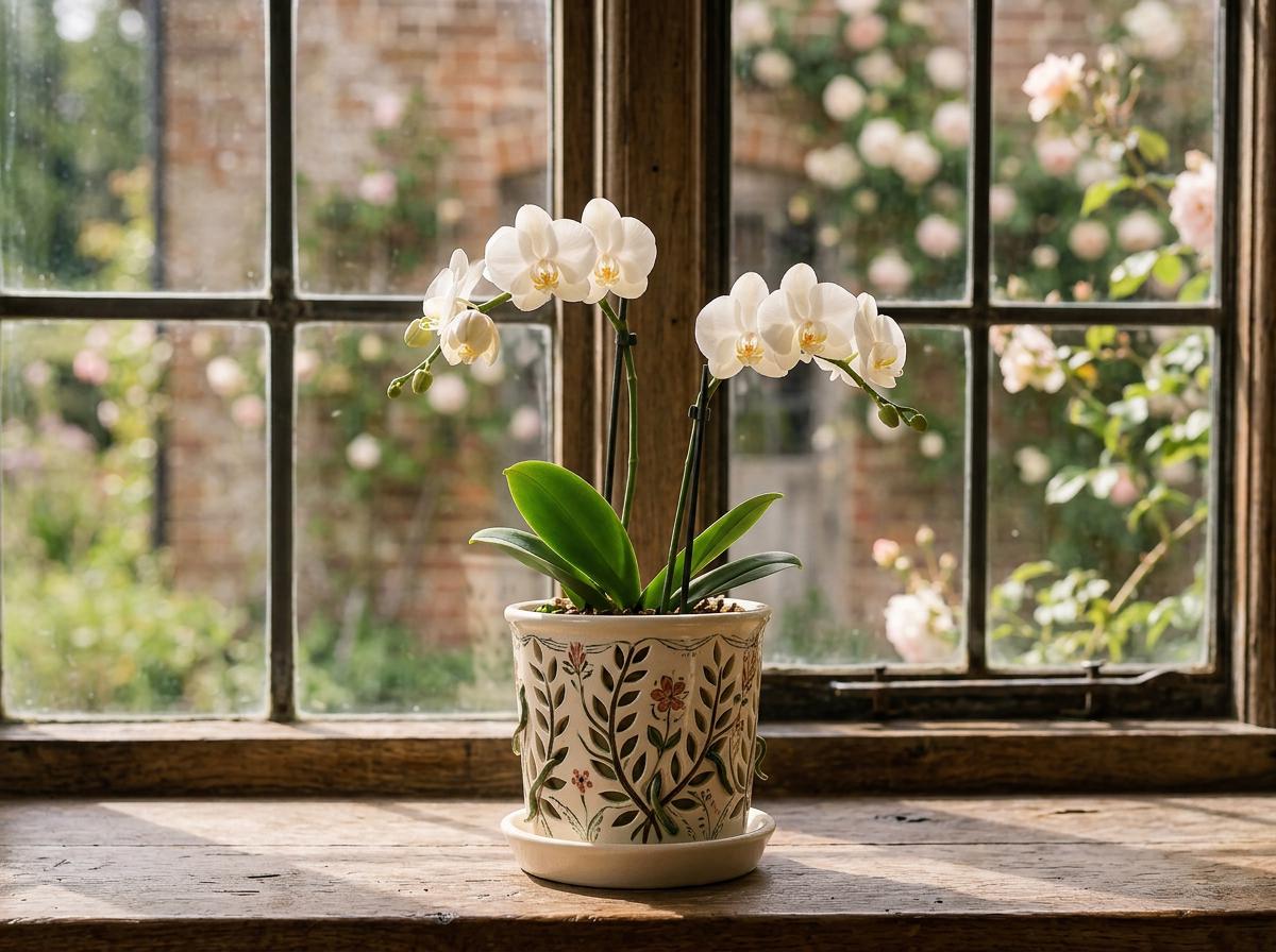 Orchid Pot Pottery Template, Orchid Planter Ceramic Slab Building, Digital Download