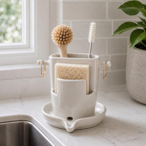Sink Caddy Pottery Template, Sponge Holder, Ceramic Slab Building, Digital Download PDF