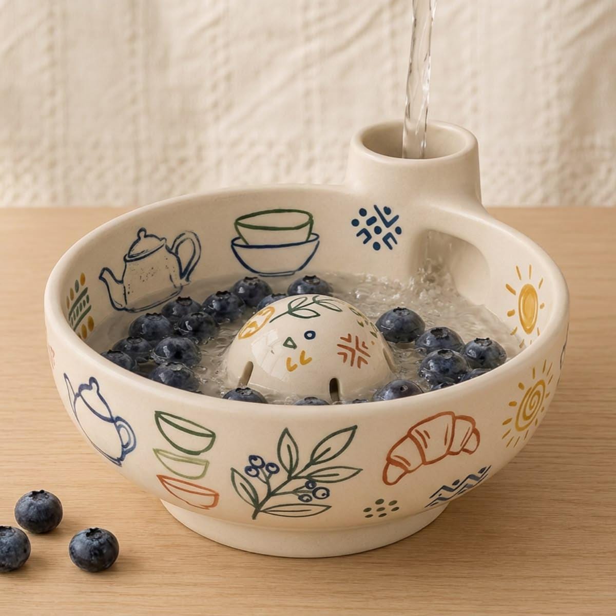 Berry Bowl Vortex Pottery Template, Swirl Fruit Washer, Ceramic Slab Building, Video Tutorial