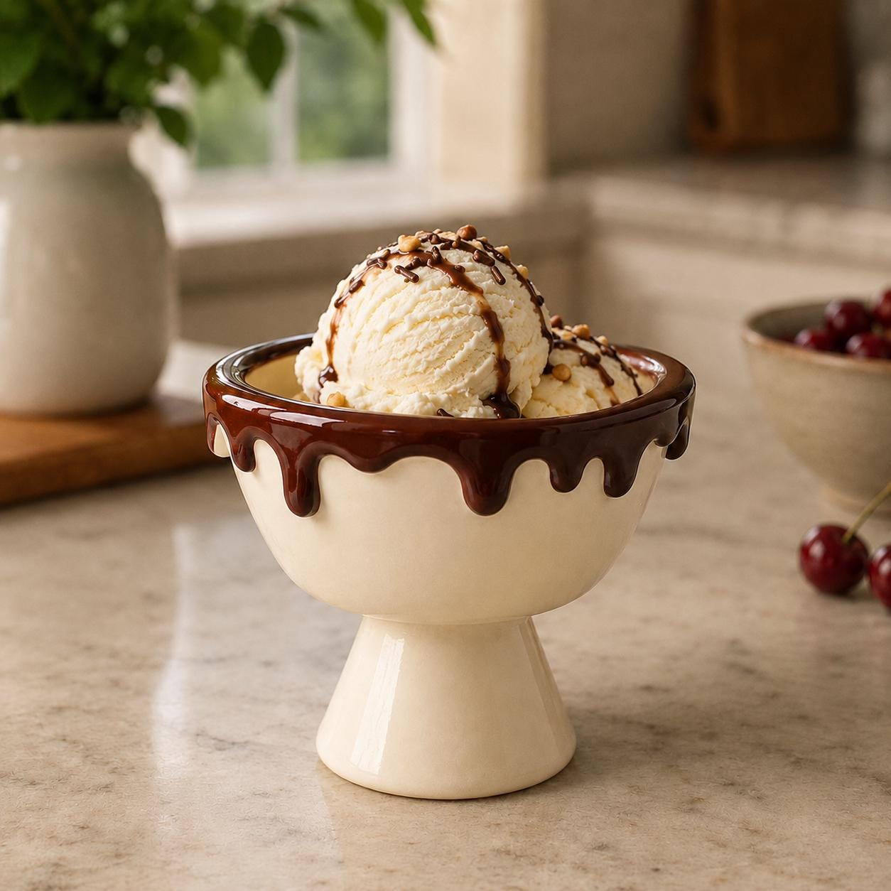 Ice Cream Bowl Pottery Template, Waffle Cone Dessert Cup, Ceramic Slab Building, Digital Download