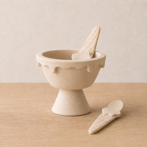 Ice Cream Bowl Pottery Template, Waffle Cone Dessert Cup, Ceramic Slab Building, Digital Download