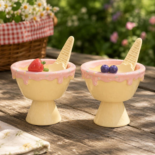 Ice Cream Bowl Pottery Template, Waffle Cone Dessert Cup, Ceramic Slab Building, Digital Download