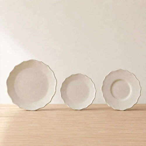 Scalloped Teacup Pottery Template, Ceramic Dessert Plate, Slab Building Pattern, Digital Download PDF