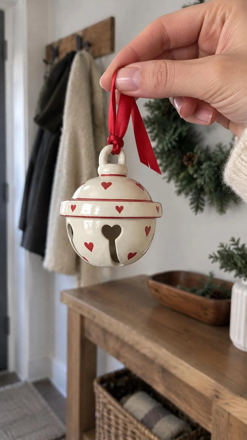 Jingle Bell Pottery Template PDF, Christmas Ornament, Ceramic Slab Building, Digital Download